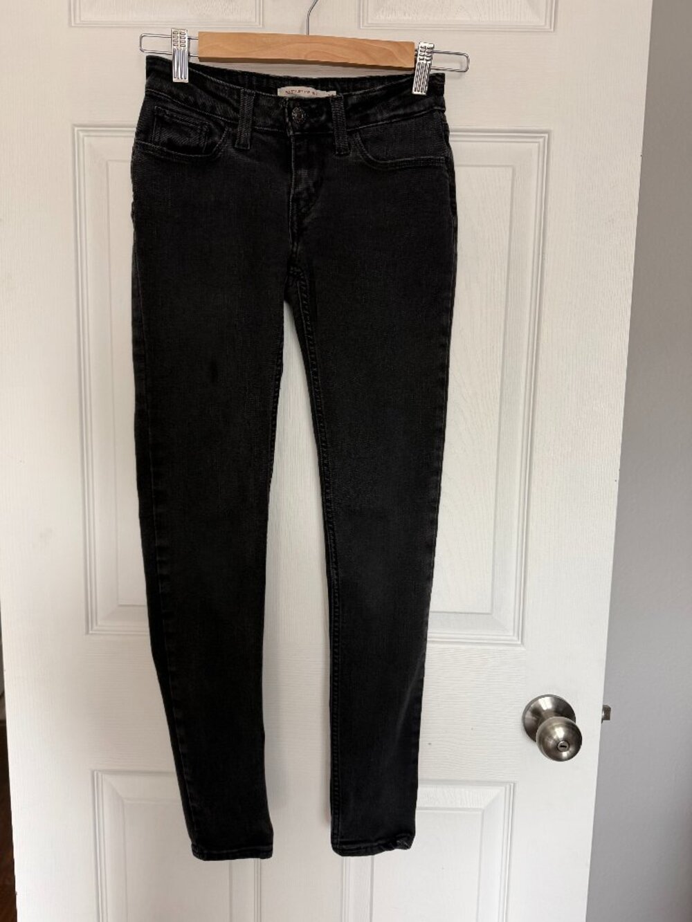 Levi’s 535 Super Skinny Jeans W24 L30 Soft Black Stretch